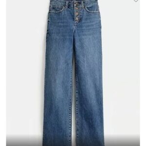 J Crew full length wide leg button fly jeans